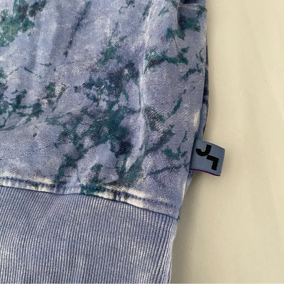 Women’s Tie-Dye Crop Sweater Blue JoyLab Size XS - Picture 4 of 7